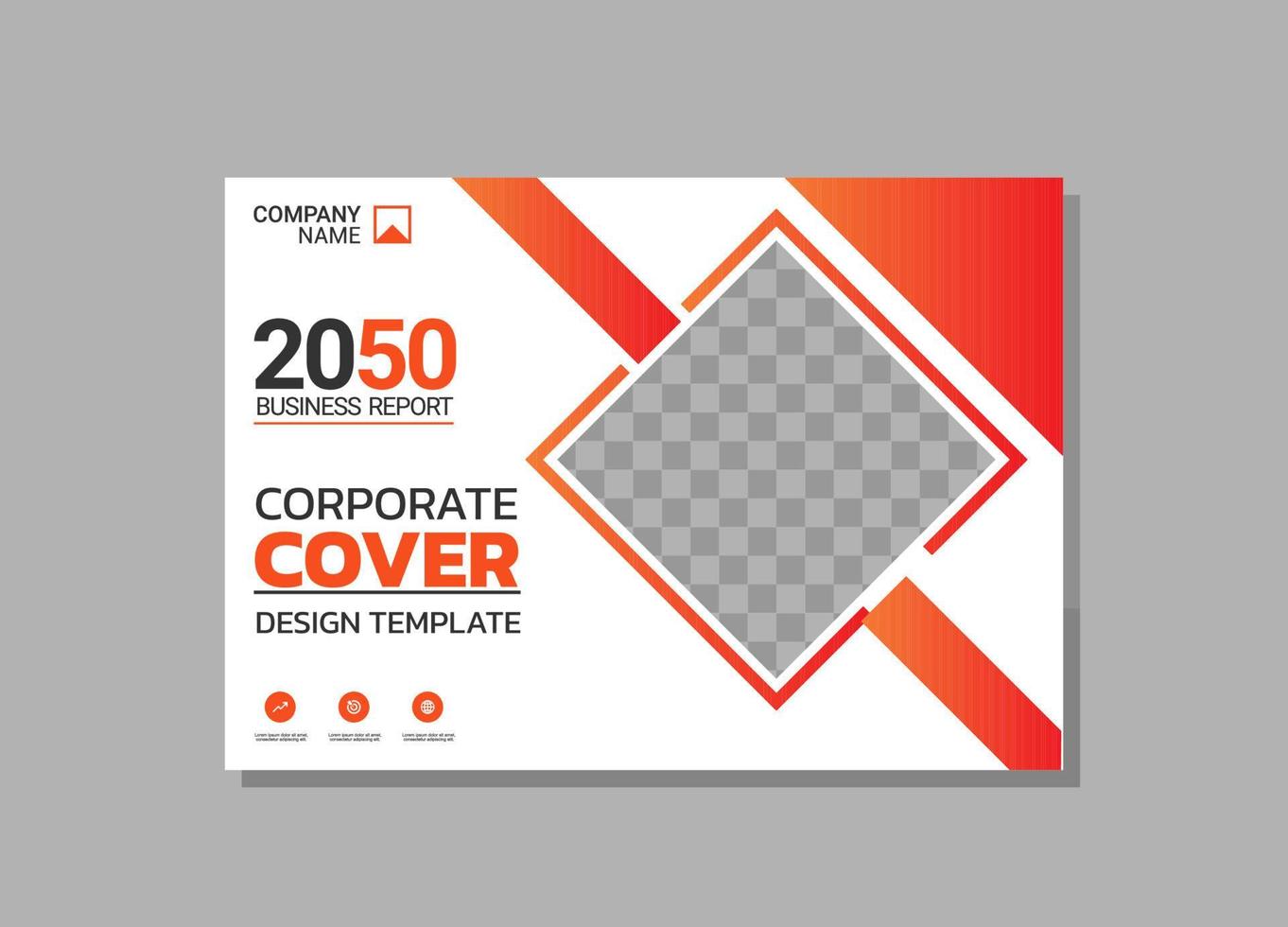 Modern Company horizontal Cover Business vector