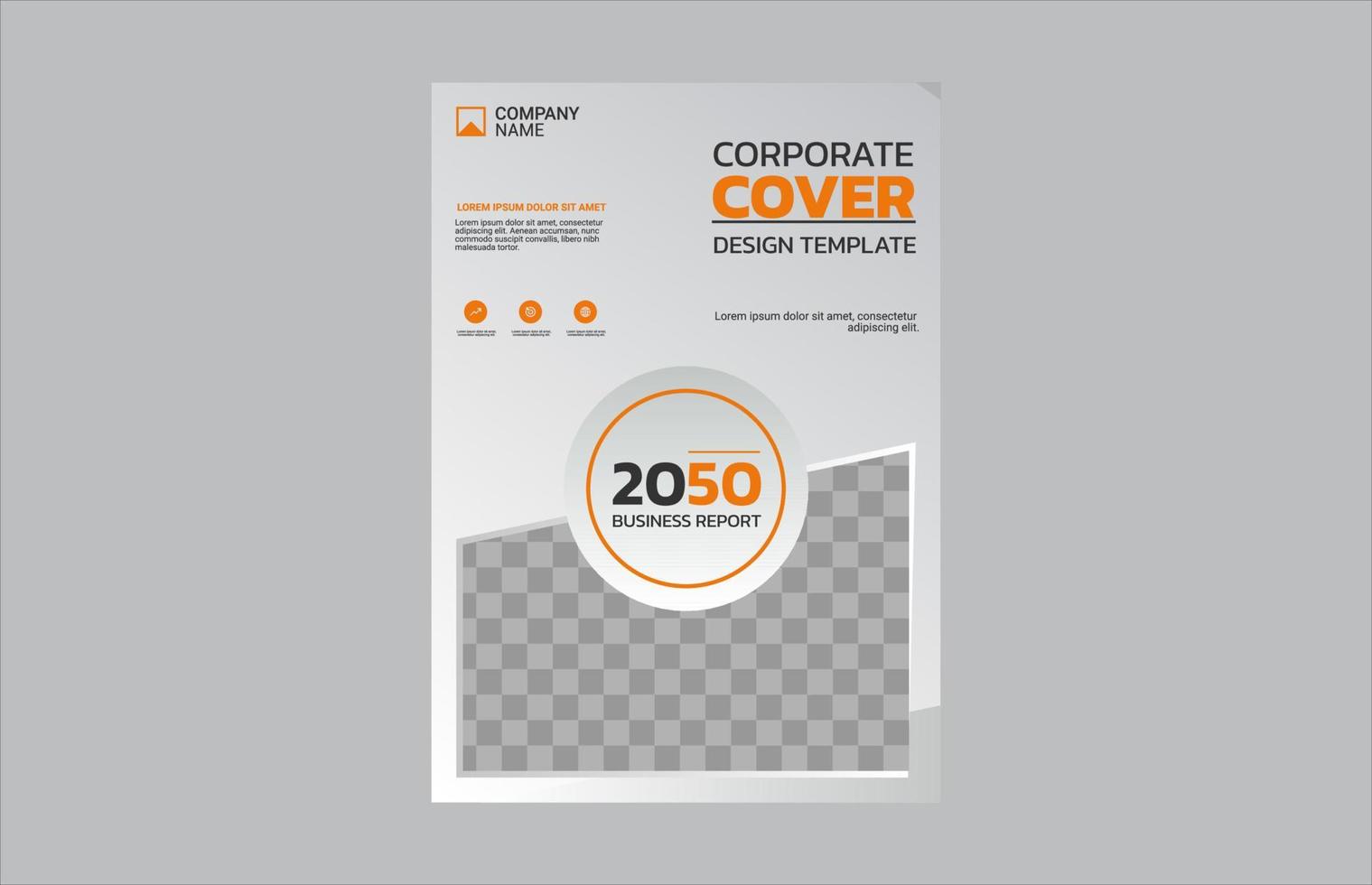 Creative corporate book cover design vector