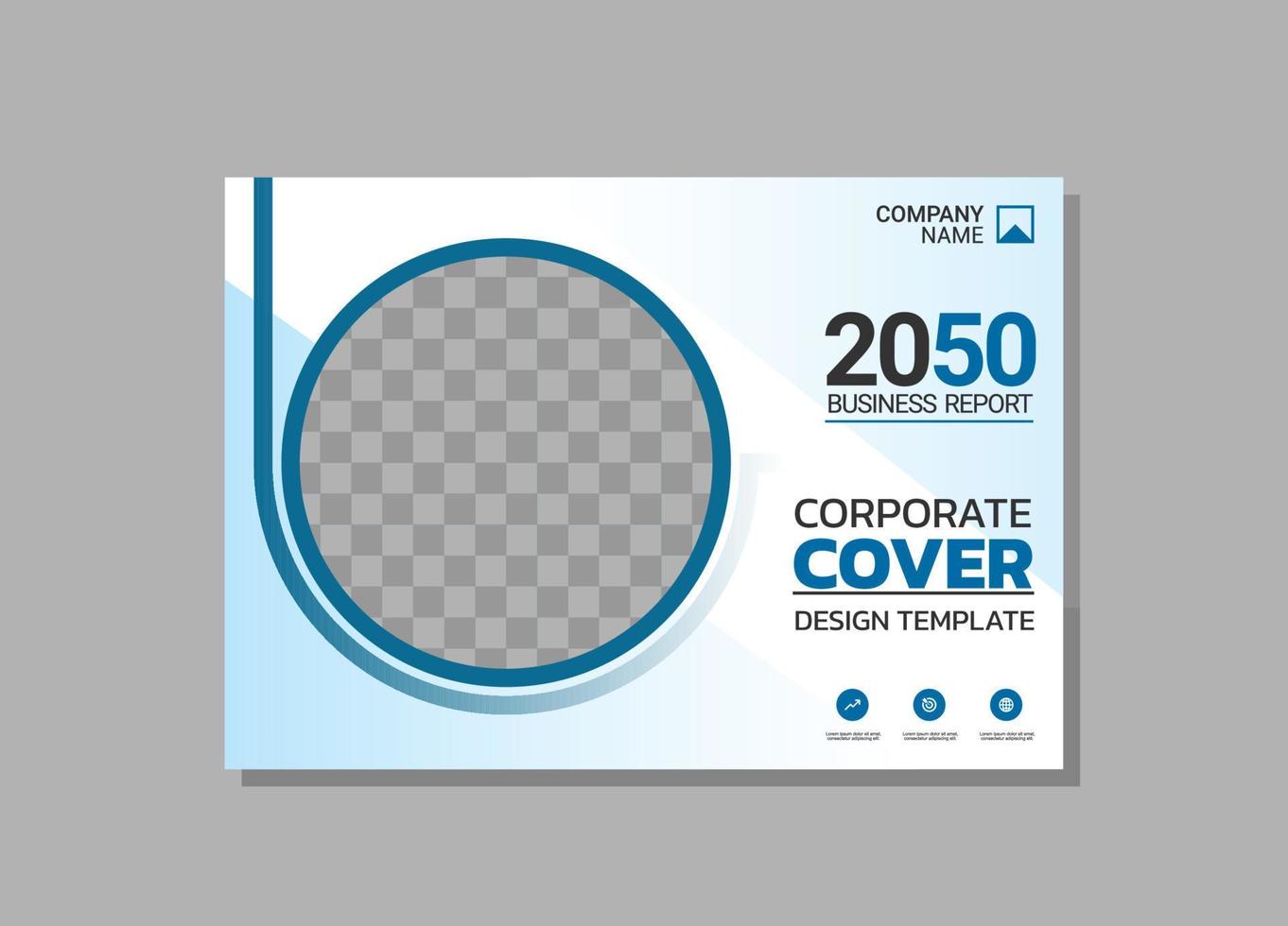 Modern Company horizontal Cover Business vector