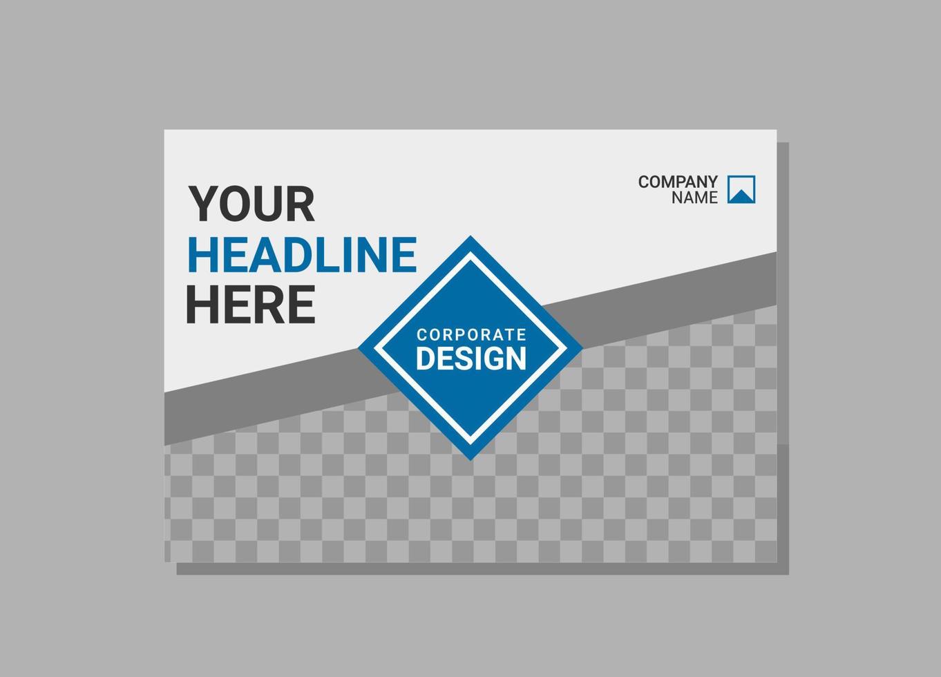 Modern Company horizontal Cover Business vector