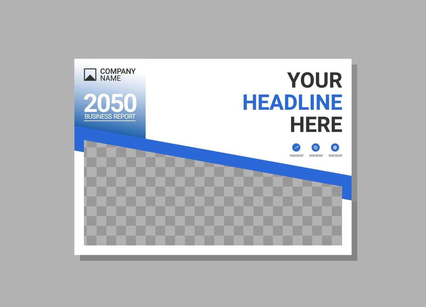 Modern Company horizontal Cover Business vector