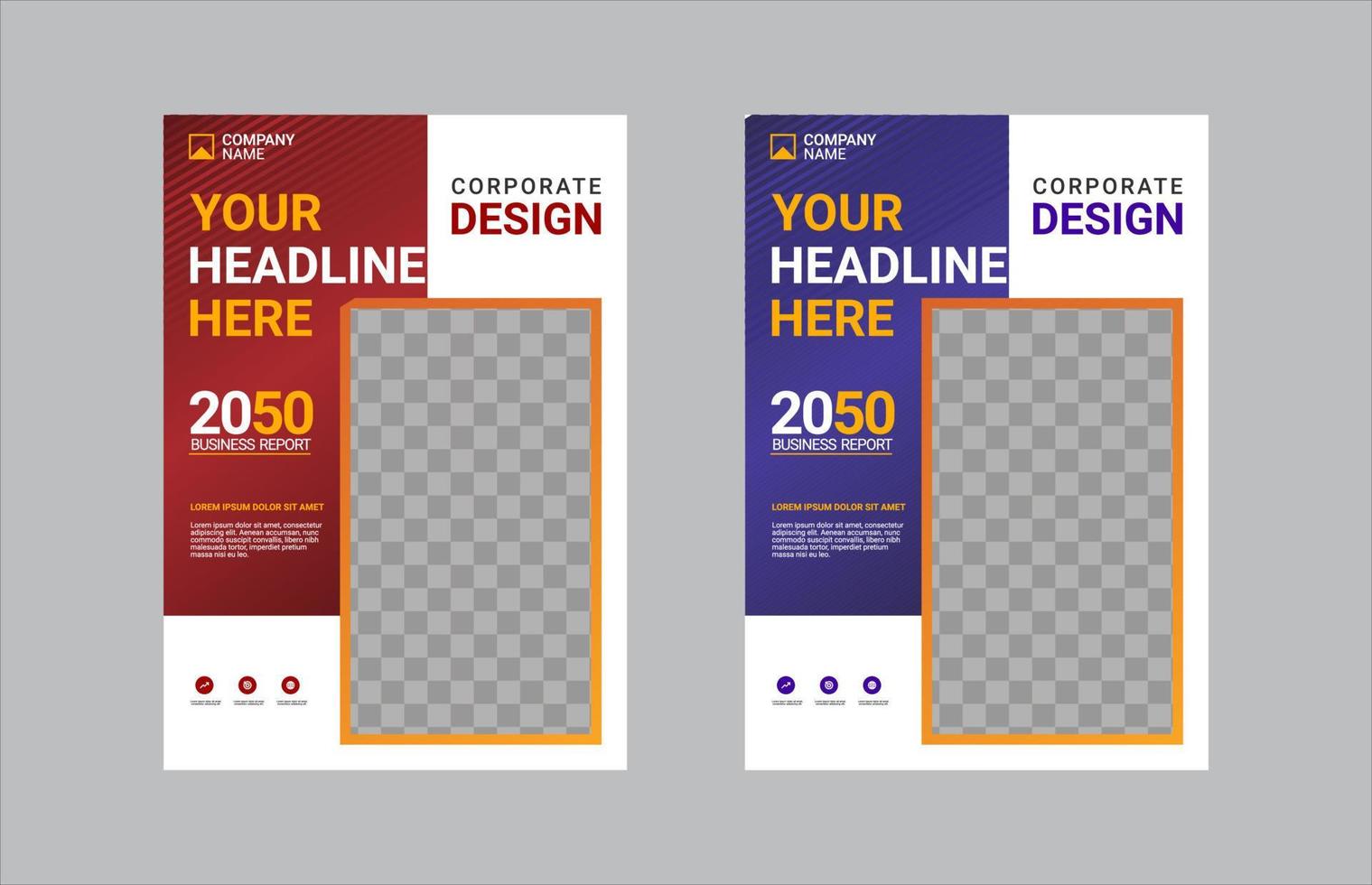 Creative corporate book cover design vector