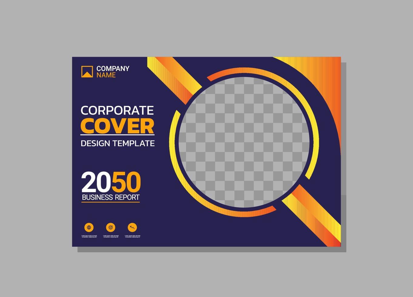 Modern Company horizontal Cover Business vector