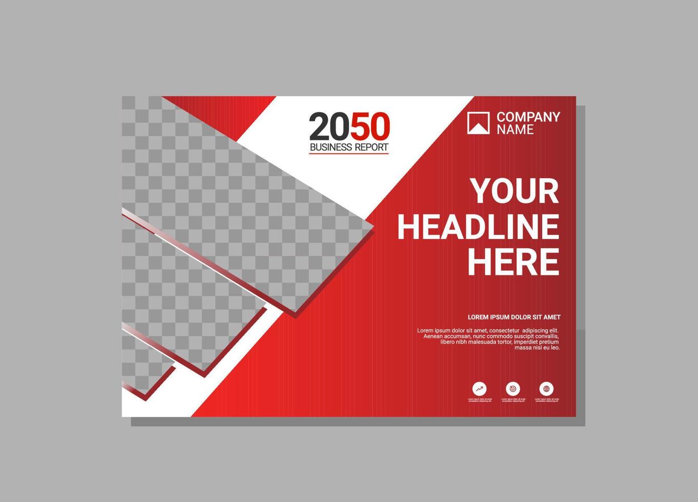 Modern Company horizontal Cover Business vector