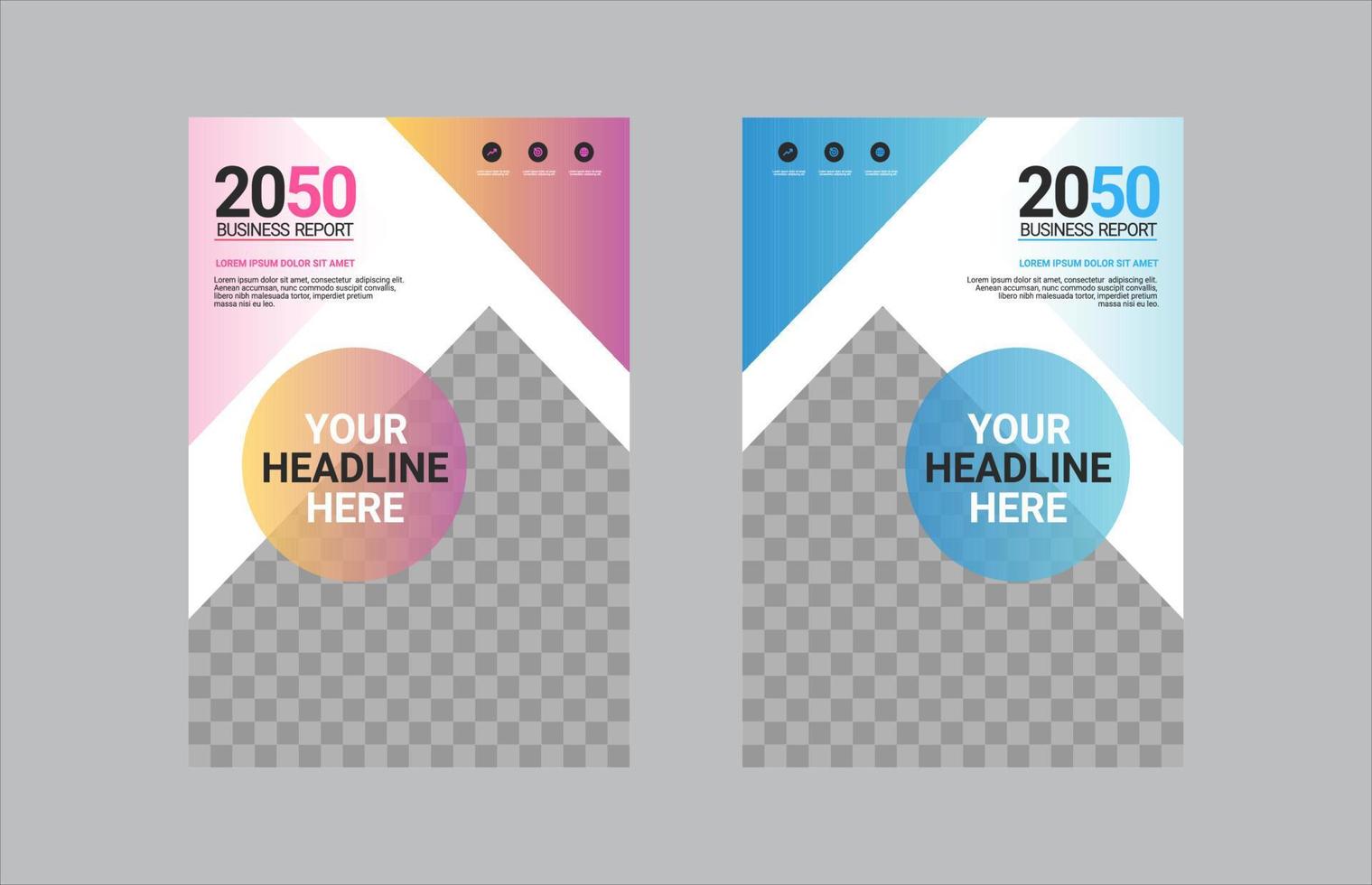 Creative corporate book cover design vector