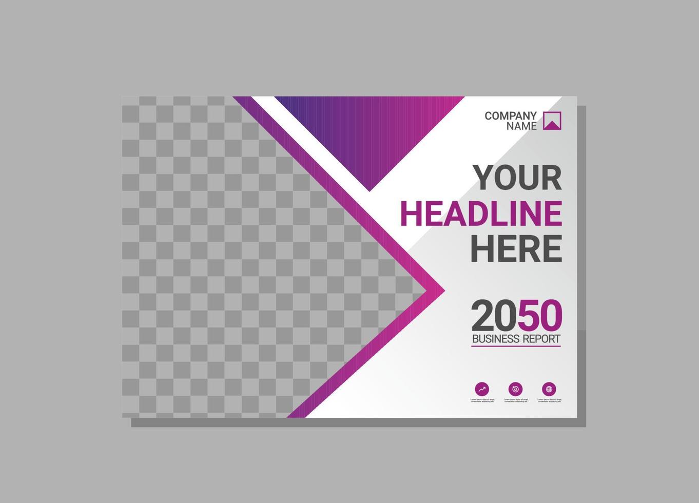 Modern Company horizontal Cover Business vector