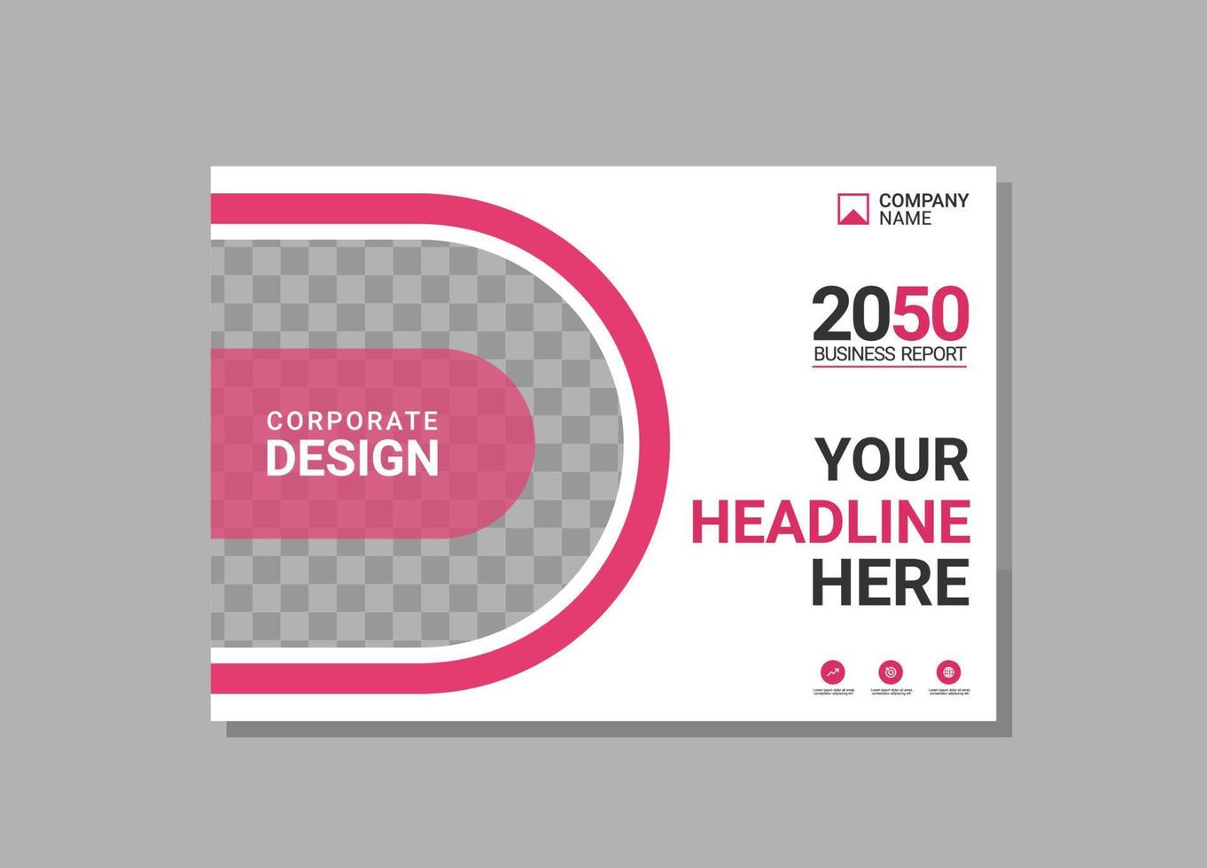 Modern Company horizontal Cover Business vector