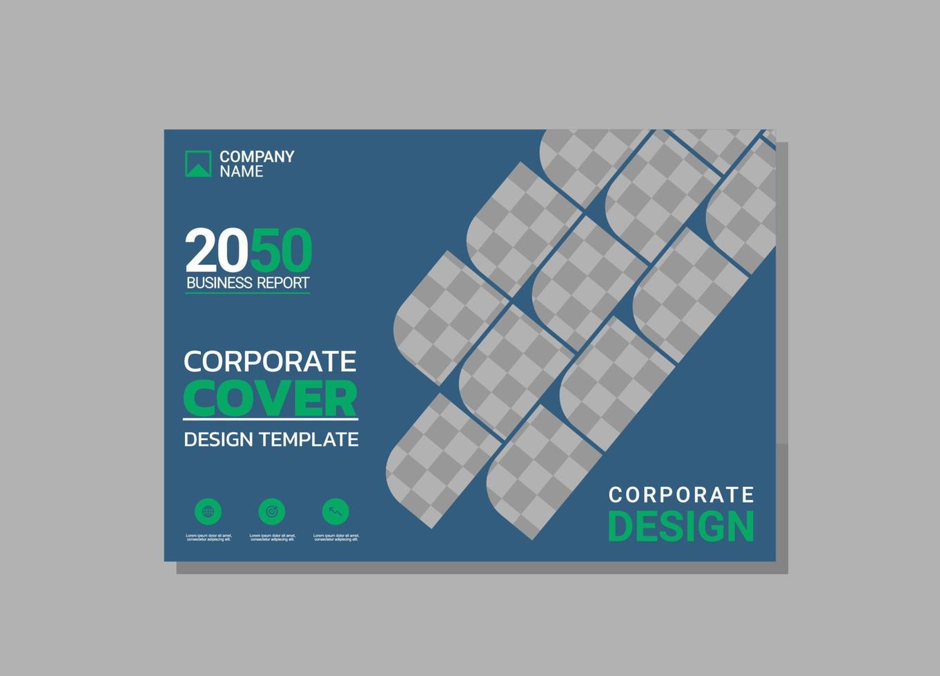 empresa moderna cubierta horizontal negocio vector