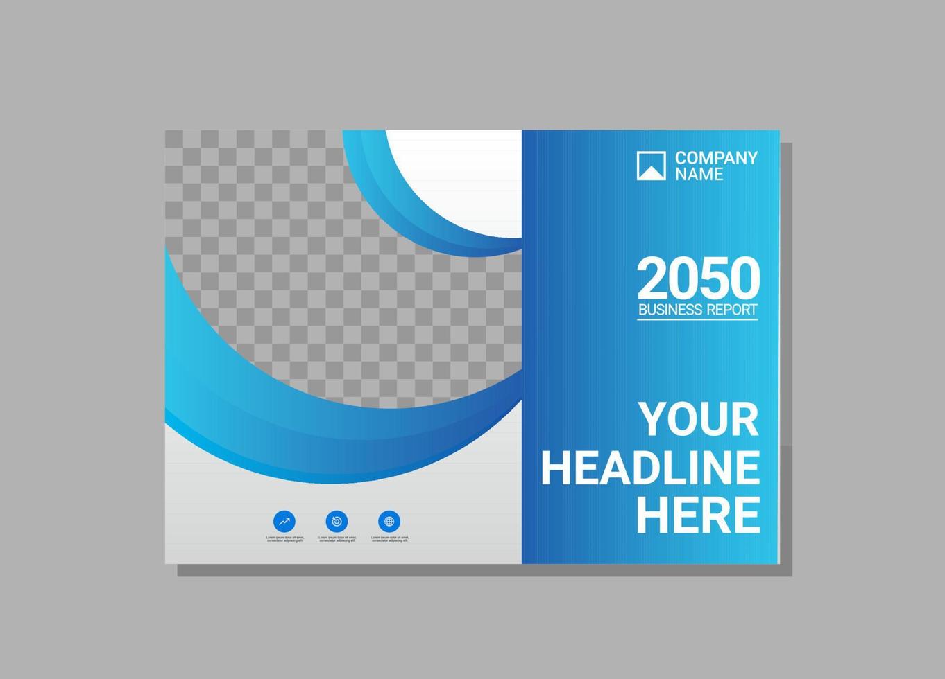 Modern Company horizontal Cover Business vector