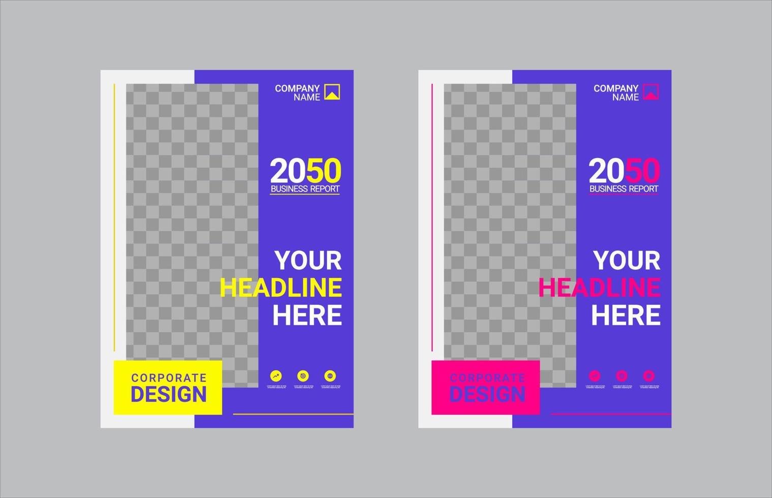 Modern Company Cover Business Template vector