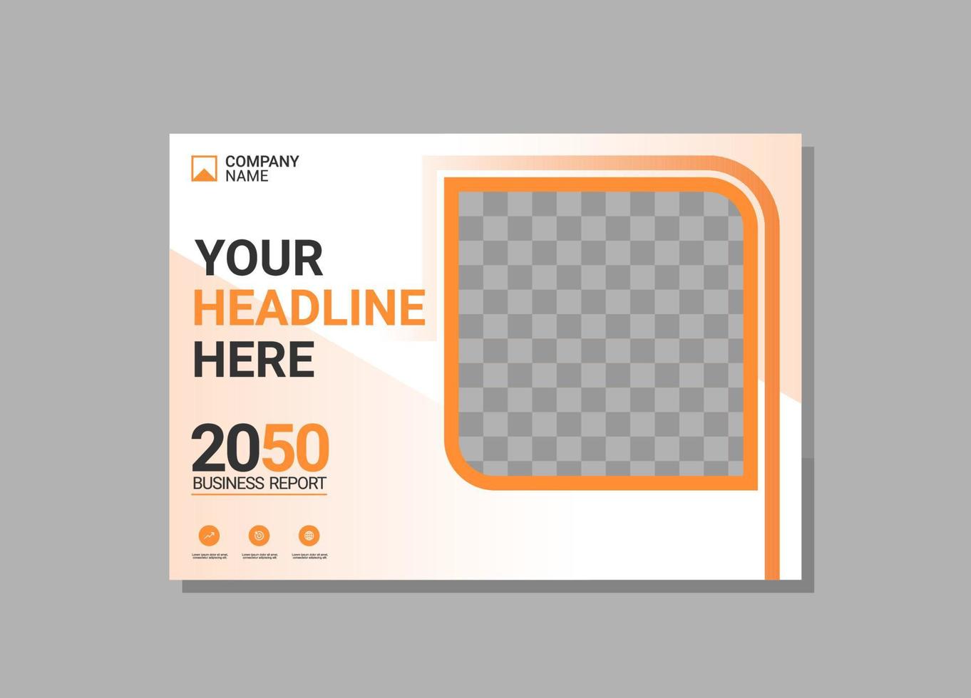 Modern Company horizontal Cover Business vector