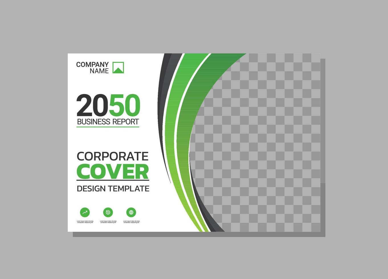 Modern Company horizontal Cover Business vector