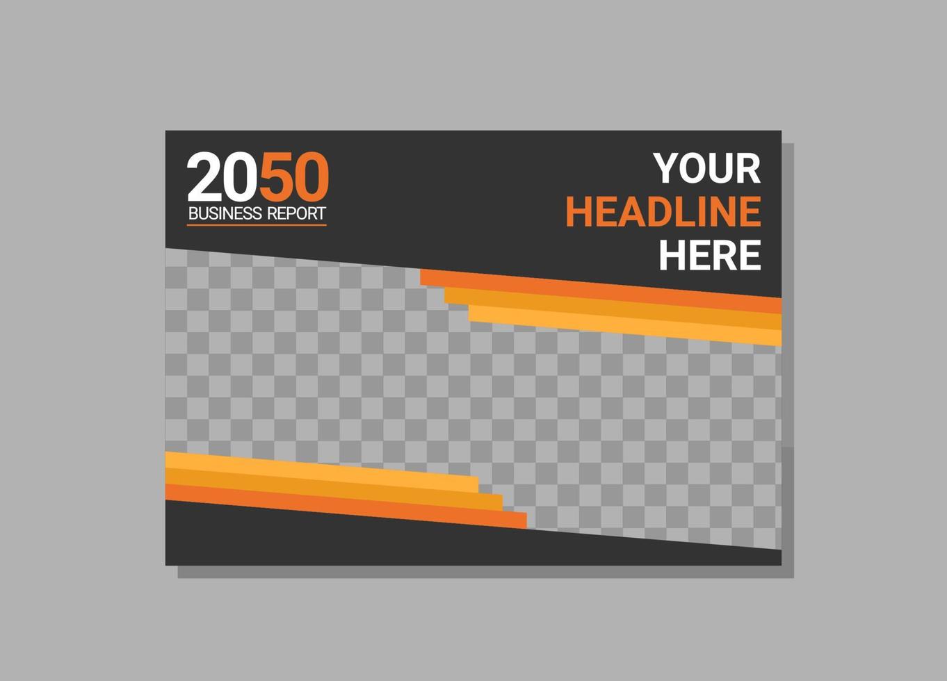 Modern Company horizontal Cover Business vector
