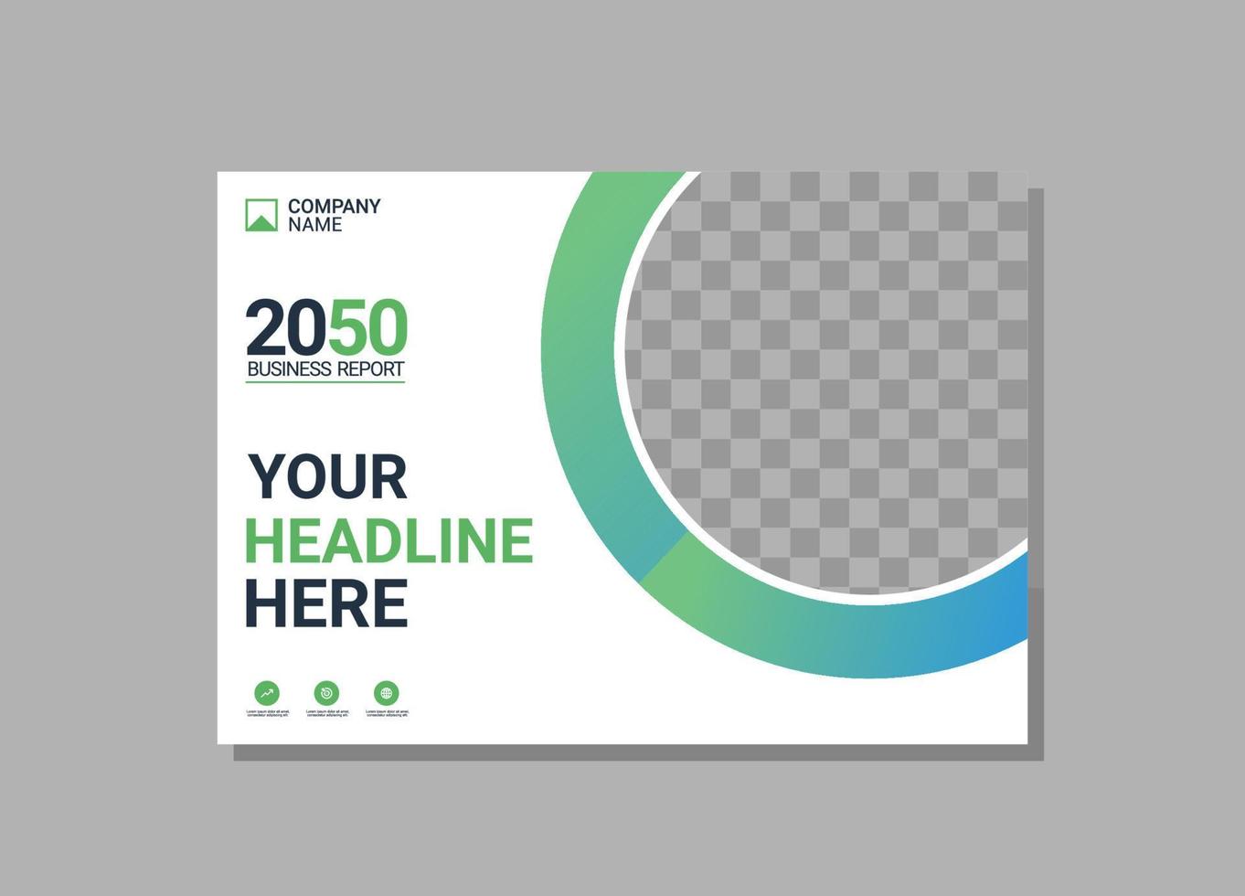 Modern Company horizontal Cover Business vector