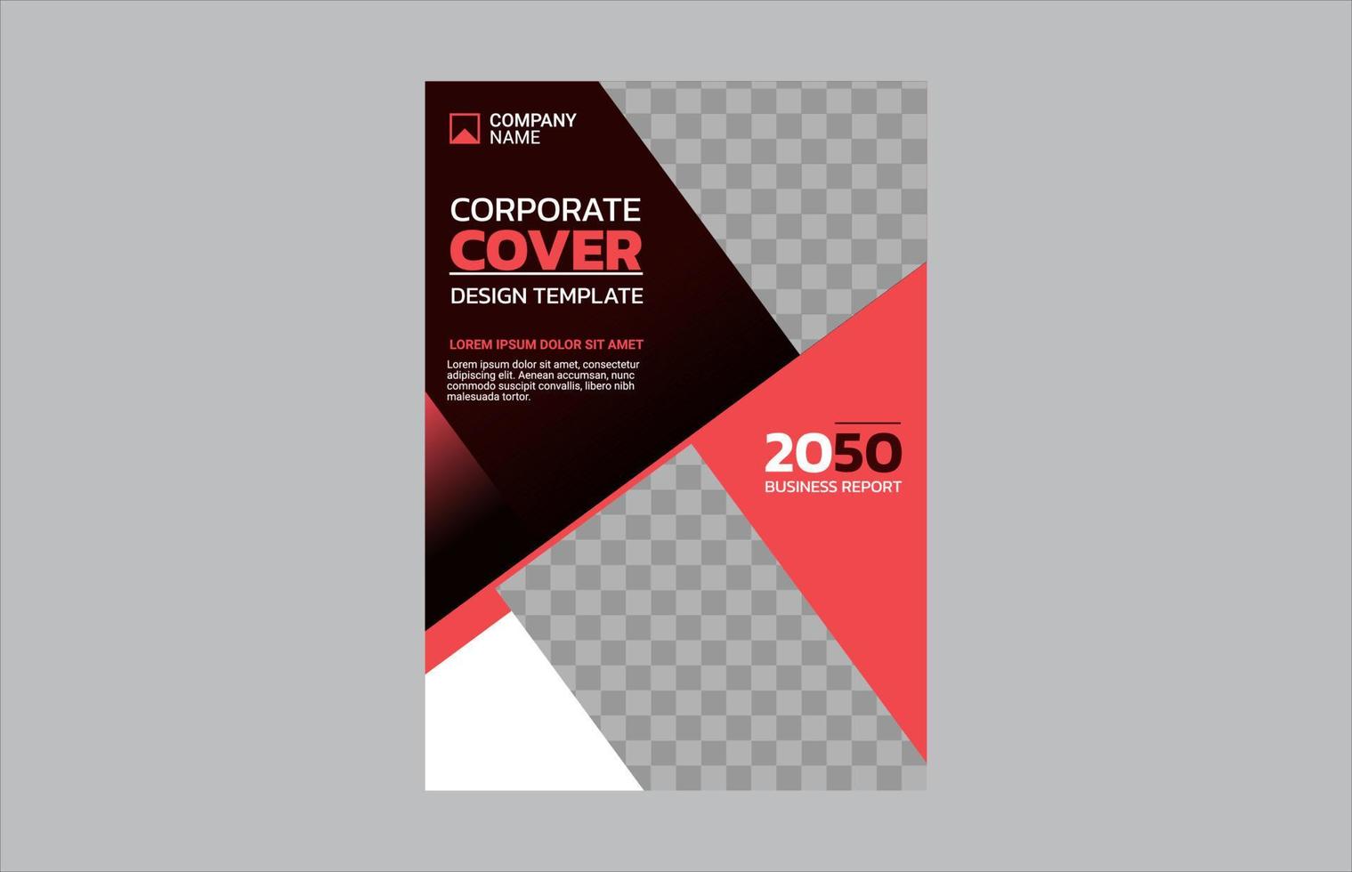 diseño de portada de libro corporativo creativo vector