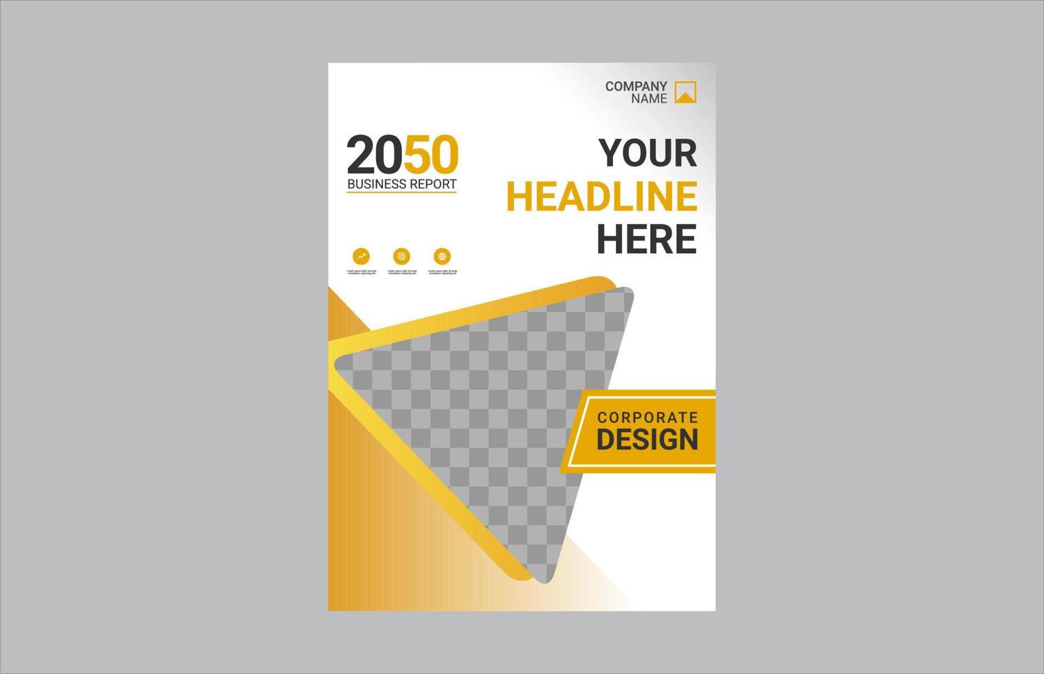 Creative corporate book cover design vector