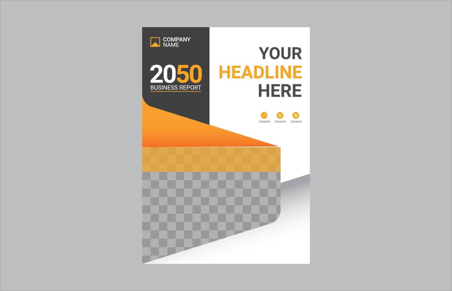 Creative corporate book cover design vector