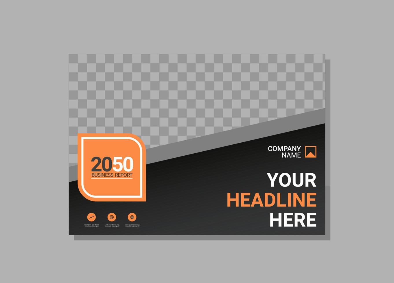 Modern Company horizontal Cover Business vector