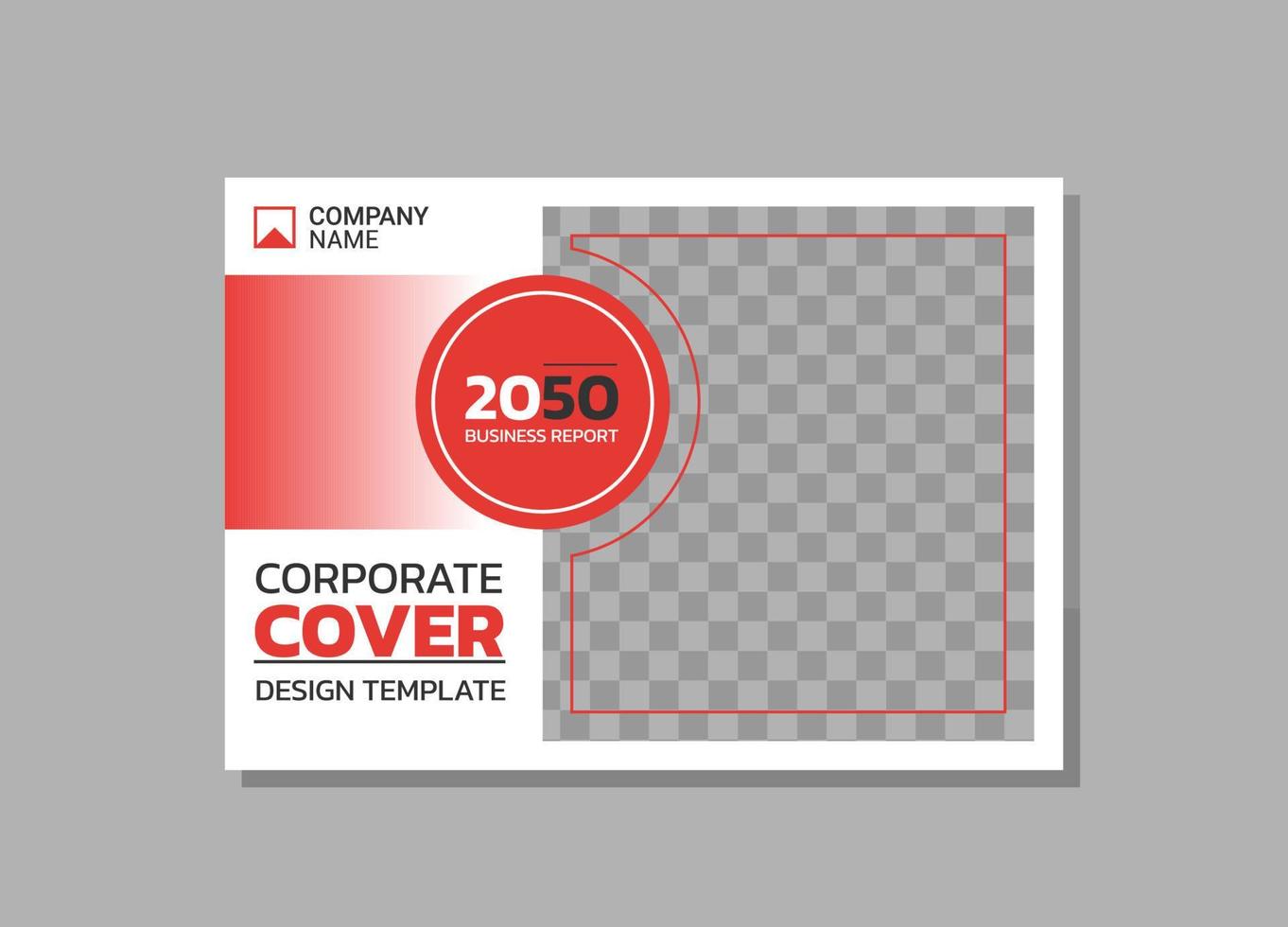 Modern Company horizontal Cover Business vector