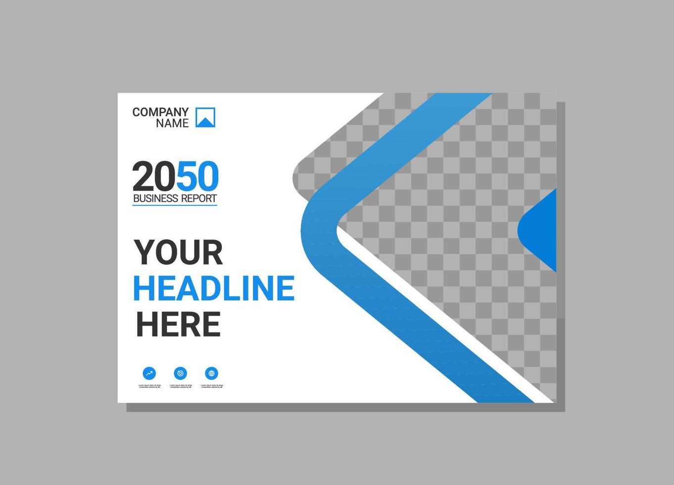 Modern Company horizontal Cover Business vector