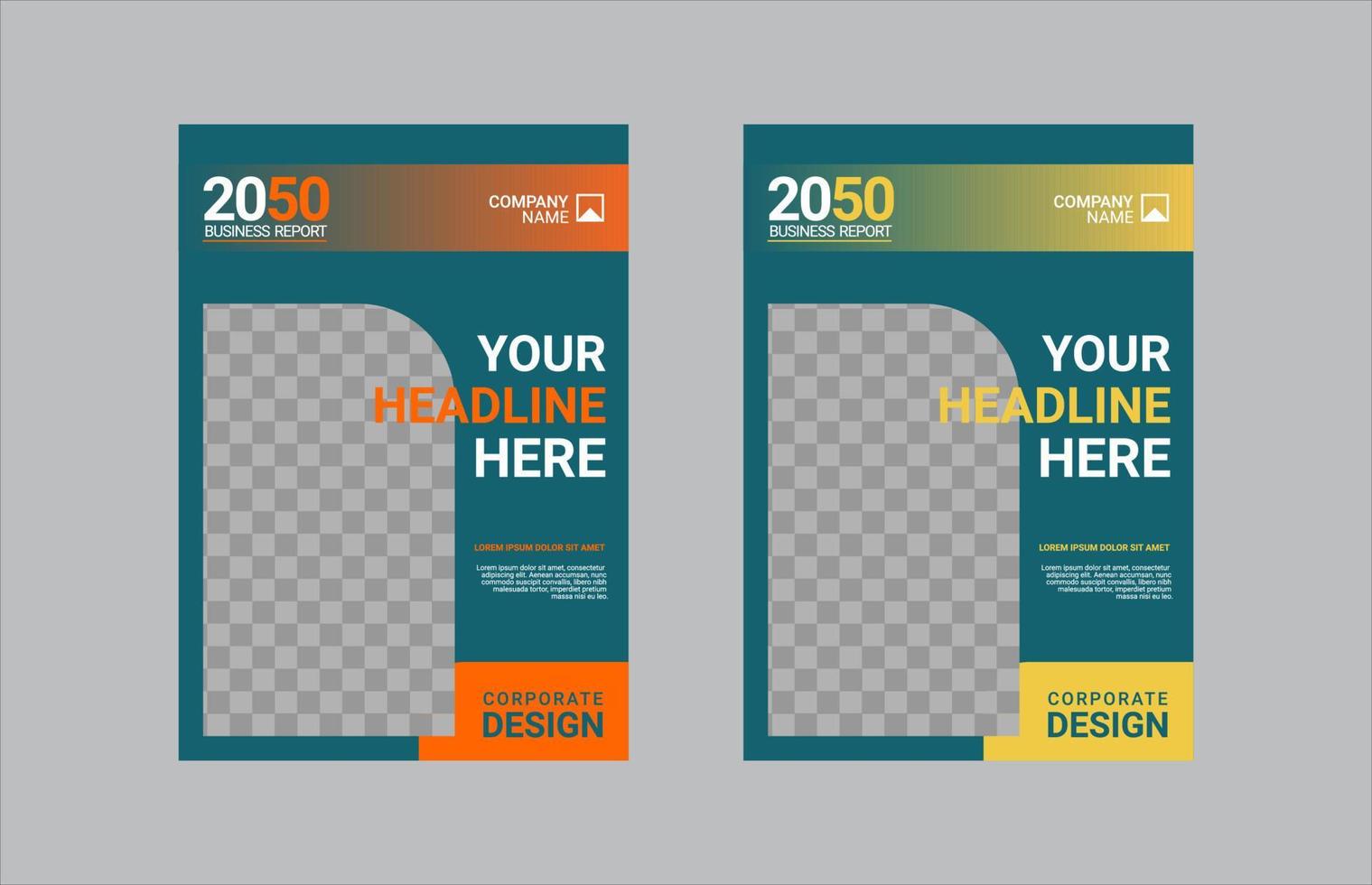 Modern Company Cover Business Template vector