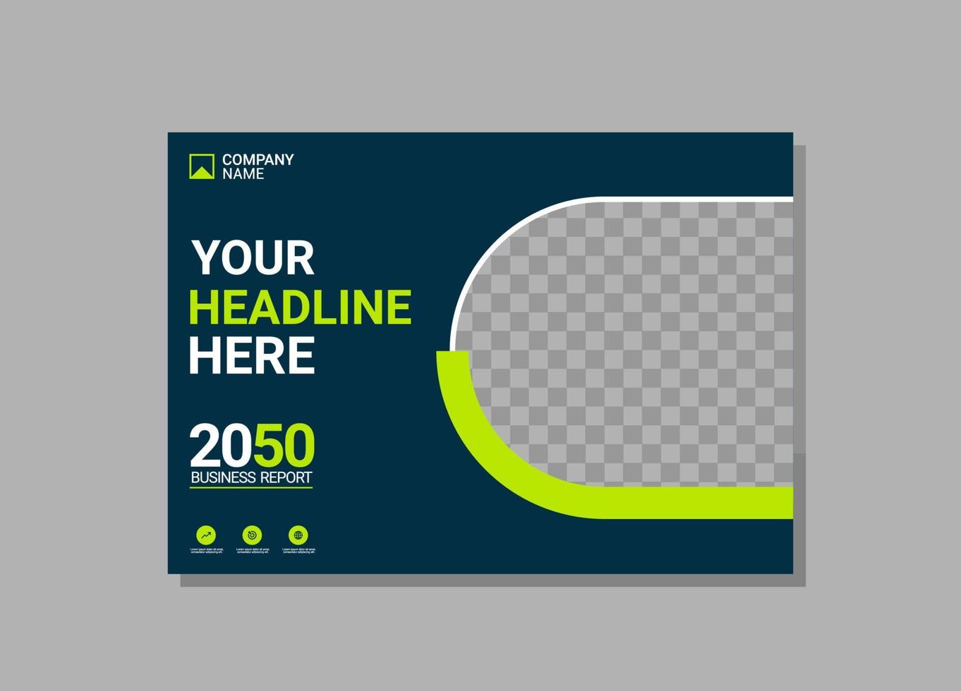 Modern Company horizontal Cover Business vector