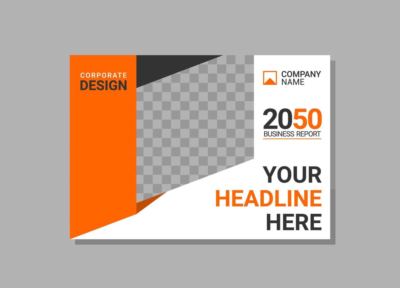 Modern Company horizontal Cover Business vector