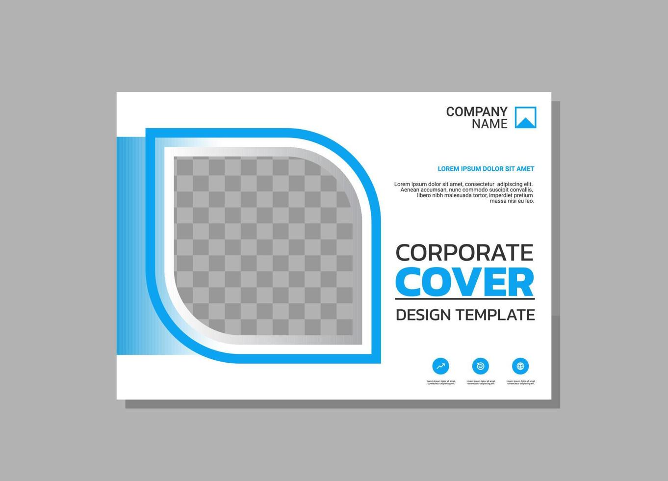 Modern Company horizontal Cover Business vector