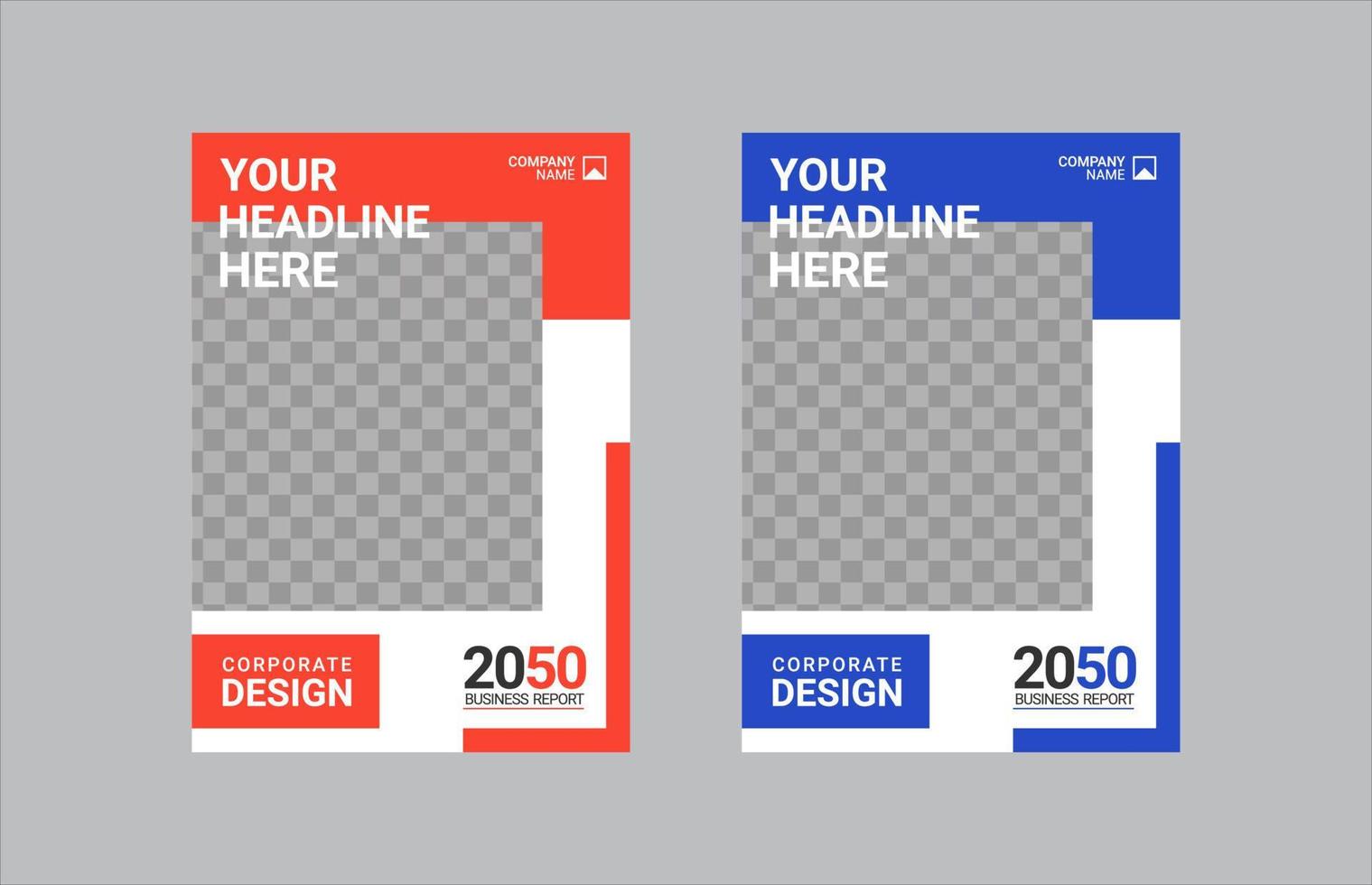 Modern Company Cover Business Template vector