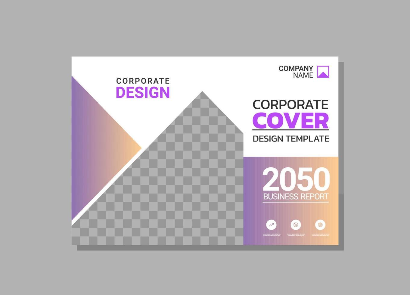 Modern Company horizontal Cover Business vector