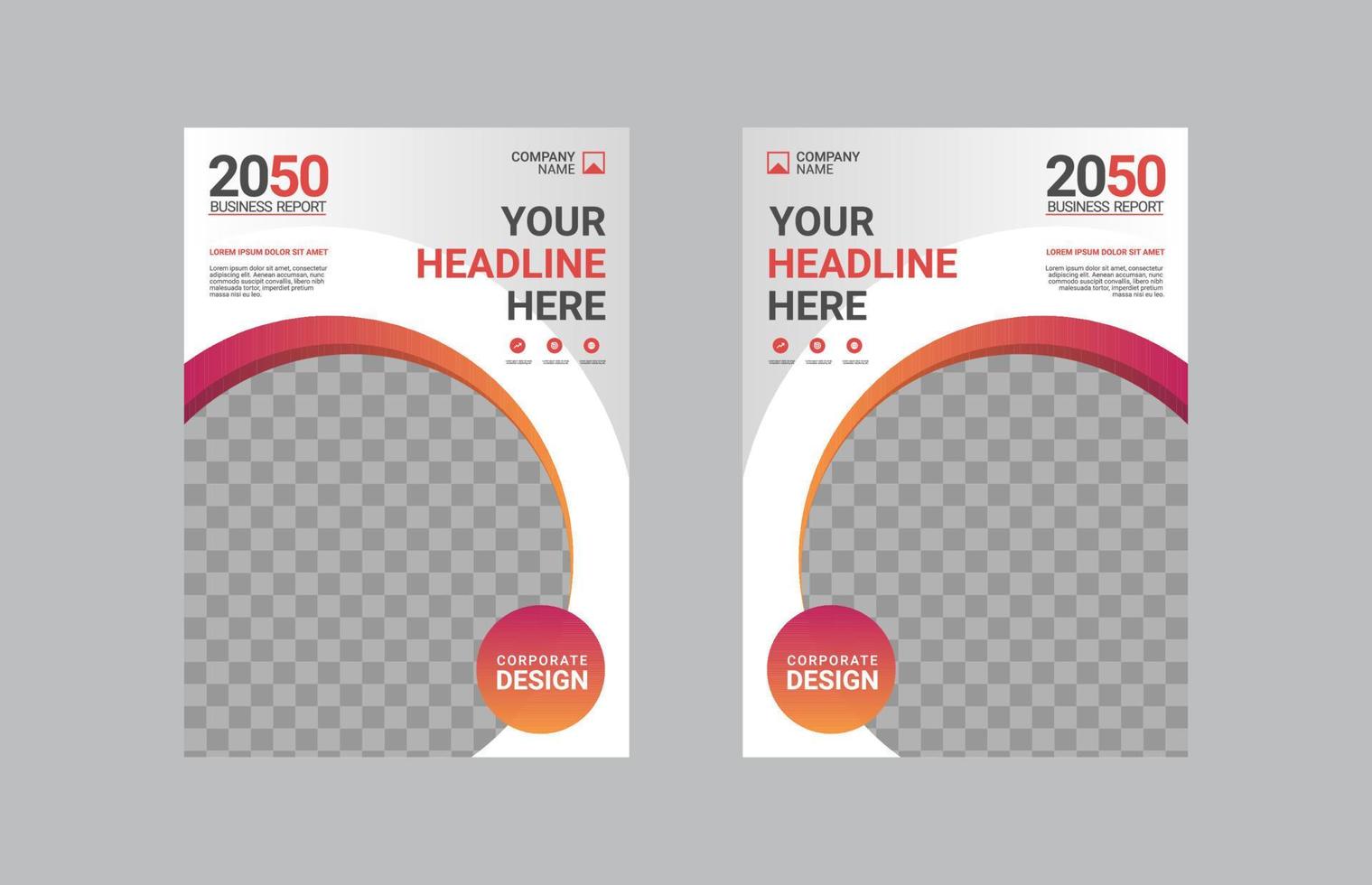 Creative corporate book cover design vector
