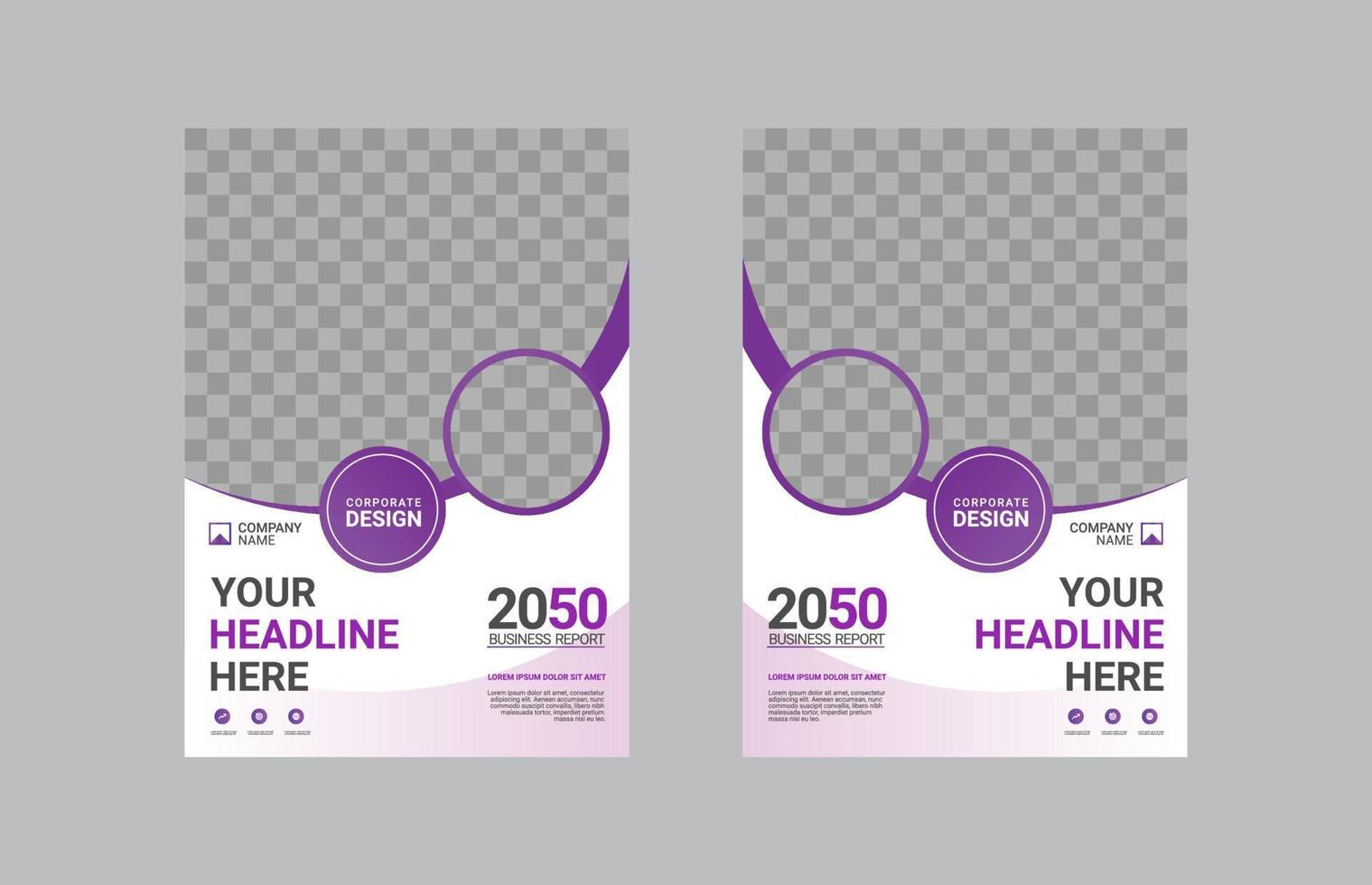 Creative corporate book cover design vector