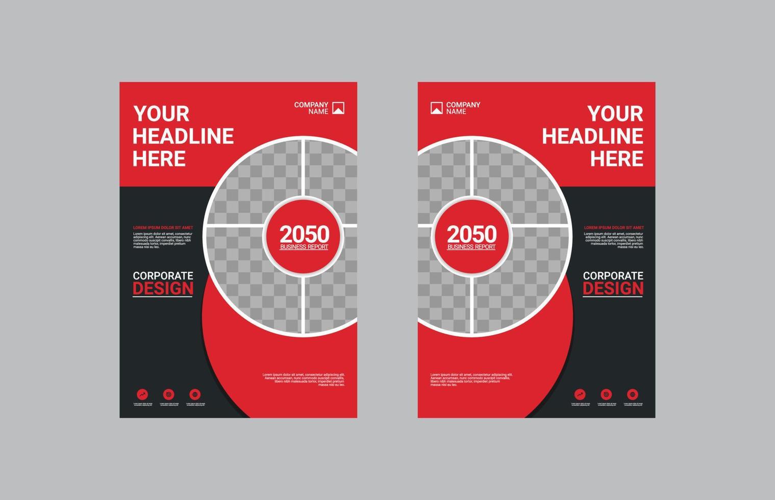 Creative corporate book cover design vector