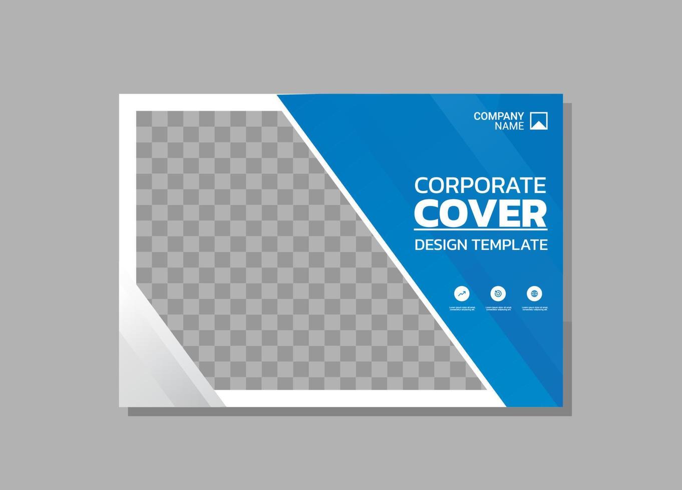 Modern Company horizontal Cover Business vector