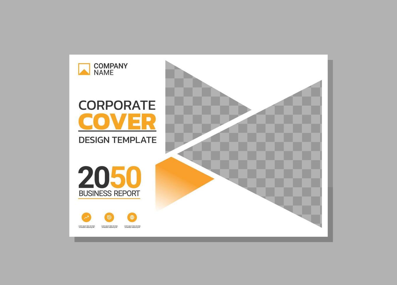 Modern Company horizontal Cover Business vector
