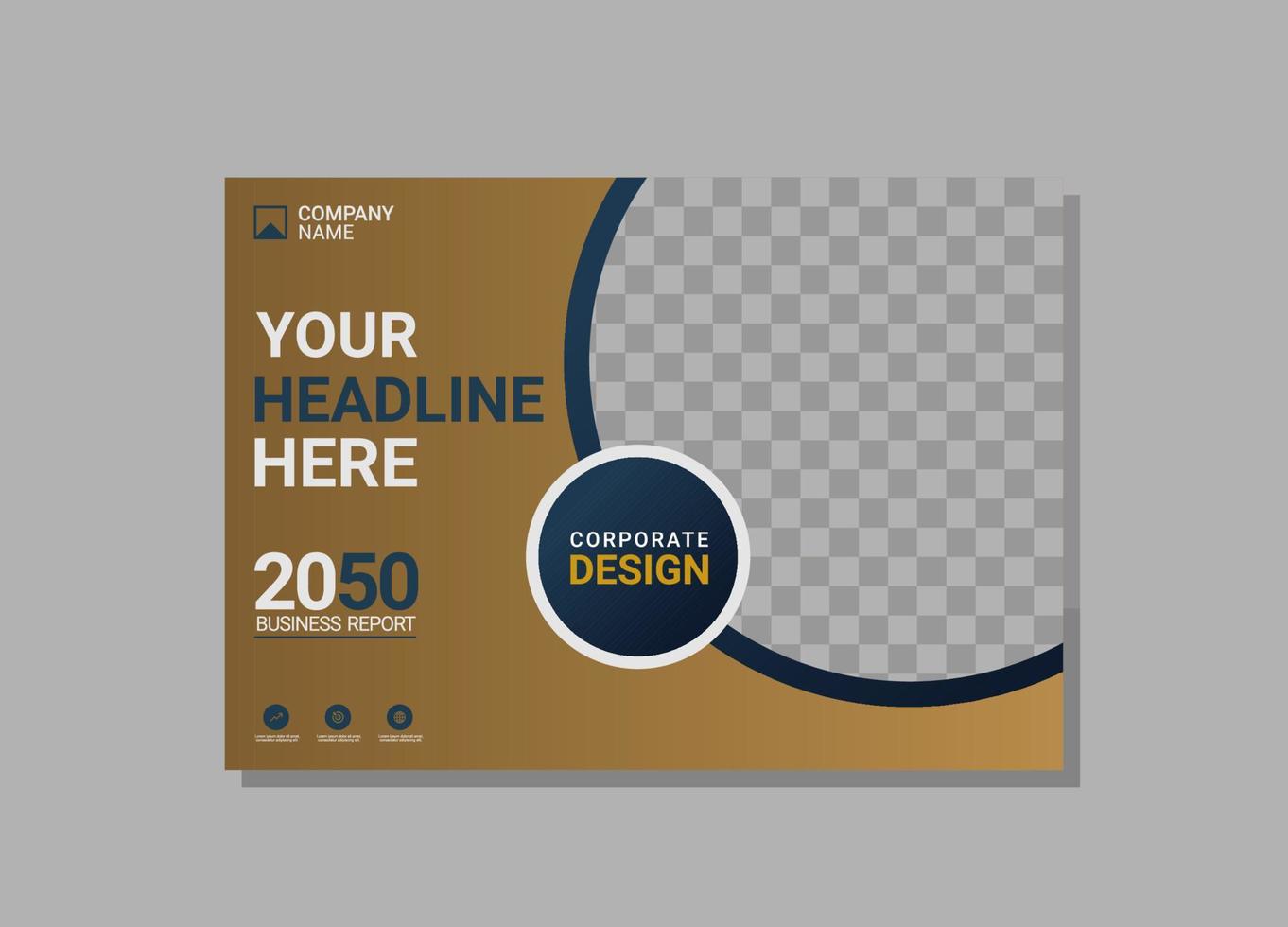 Modern Company horizontal Cover Business vector