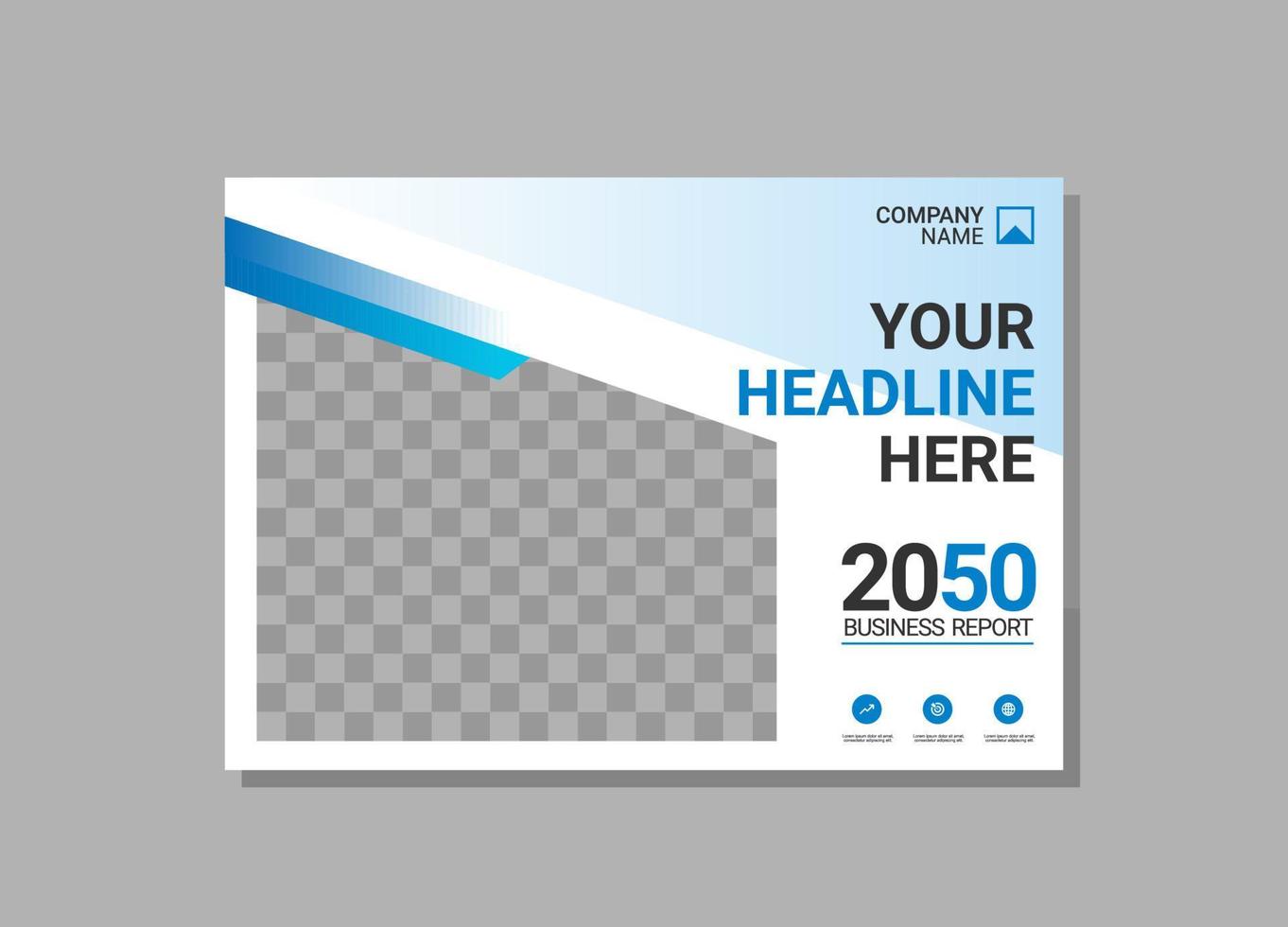 Modern Company horizontal Cover Business vector