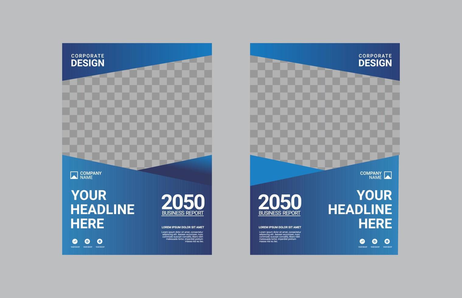 Creative corporate book cover design vector