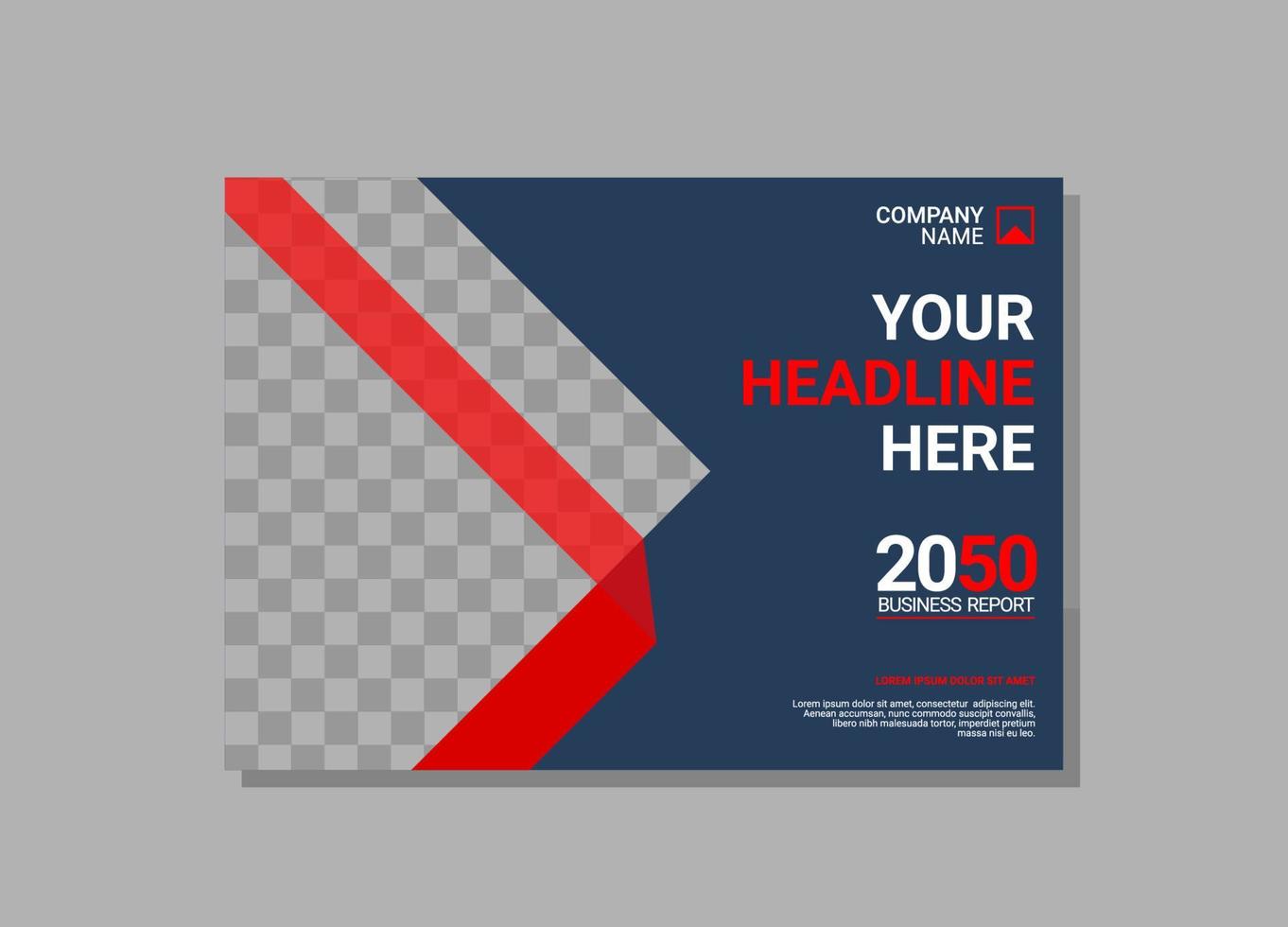 Modern Company horizontal Cover Business vector