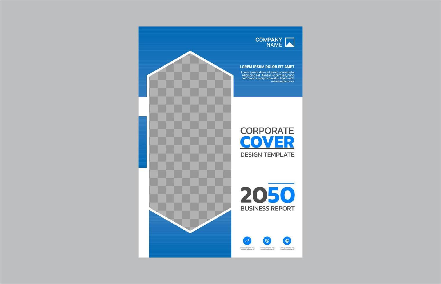 Creative corporate book cover design vector