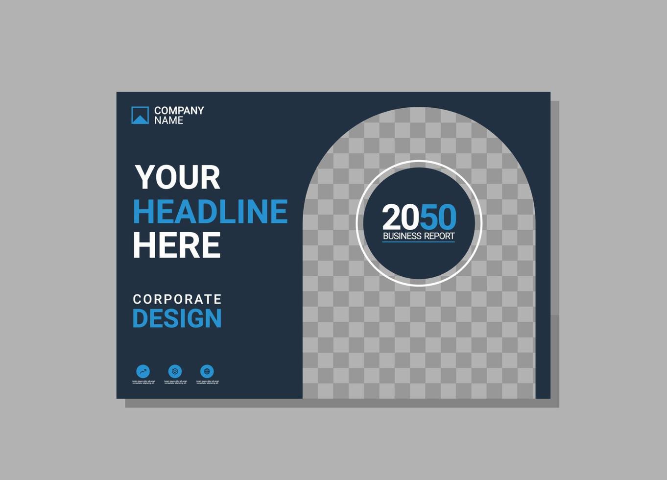 Modern Company horizontal Cover Business vector