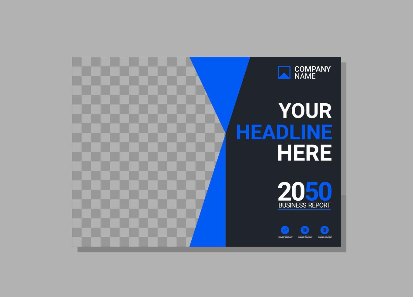 Modern Company horizontal Cover Business vector