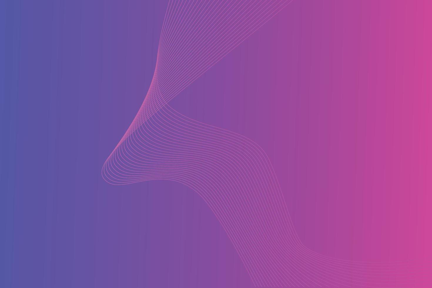 Abstract line wave linear gradient background. Modern colorful wavy line abstract background vector