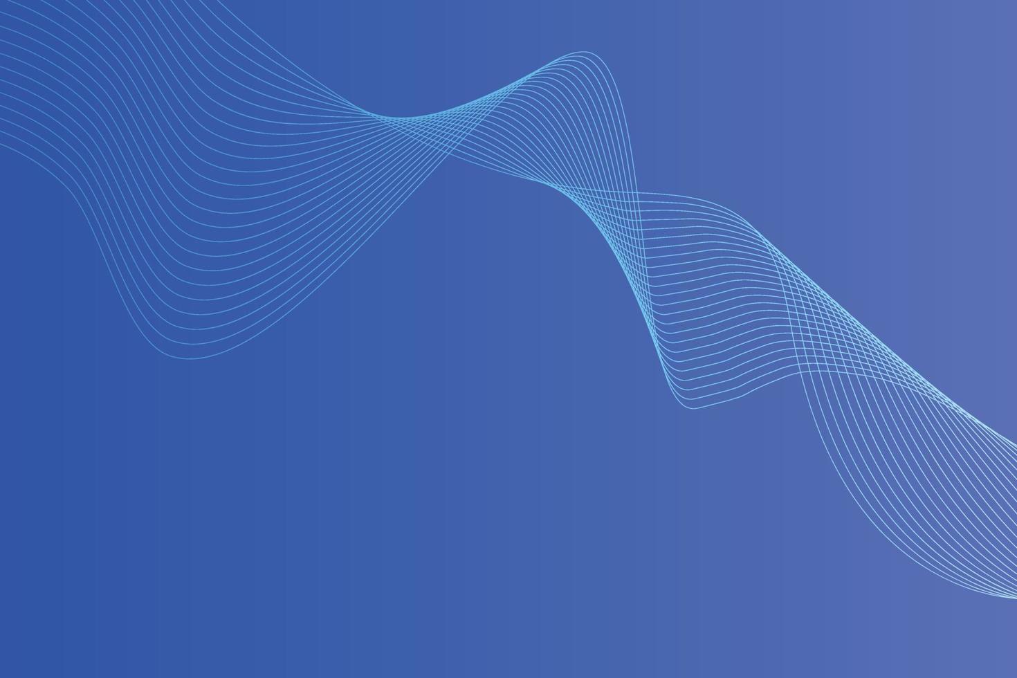 Abstract background with colorful wavy lines. Abstract Blue gradient