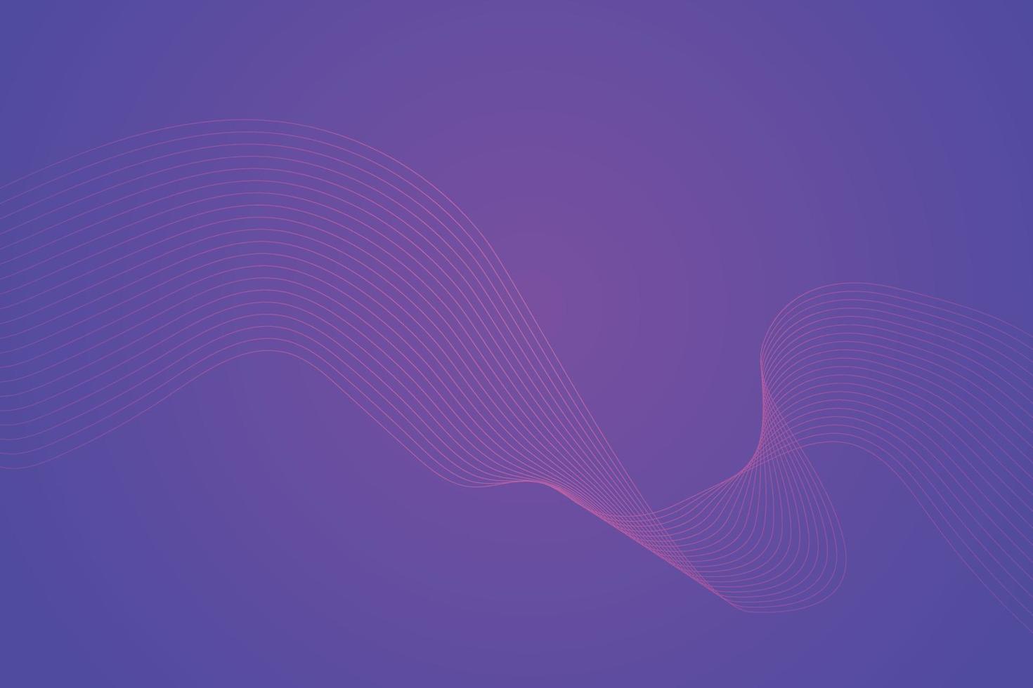 Abstract line wave radial gradient background. Modern colorful wavy line abstract background vector