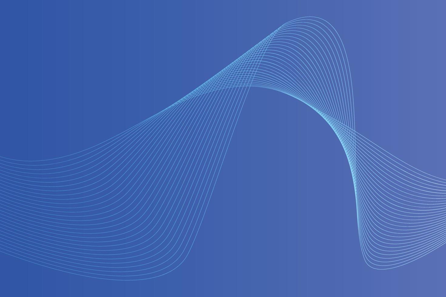 Abstract background with colorful wavy lines. Abstract Blue gradient background design vector