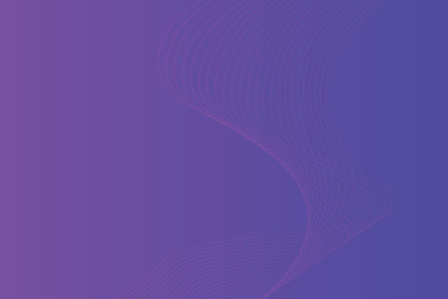 Abstract background with colorful wavy lines. Abstract Blue Purple gradient background design vector