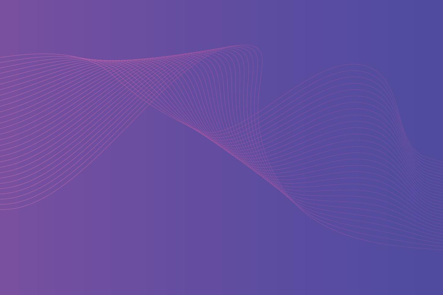 Abstract background with colorful wavy lines. Abstract Blue Purple gradient background design vector