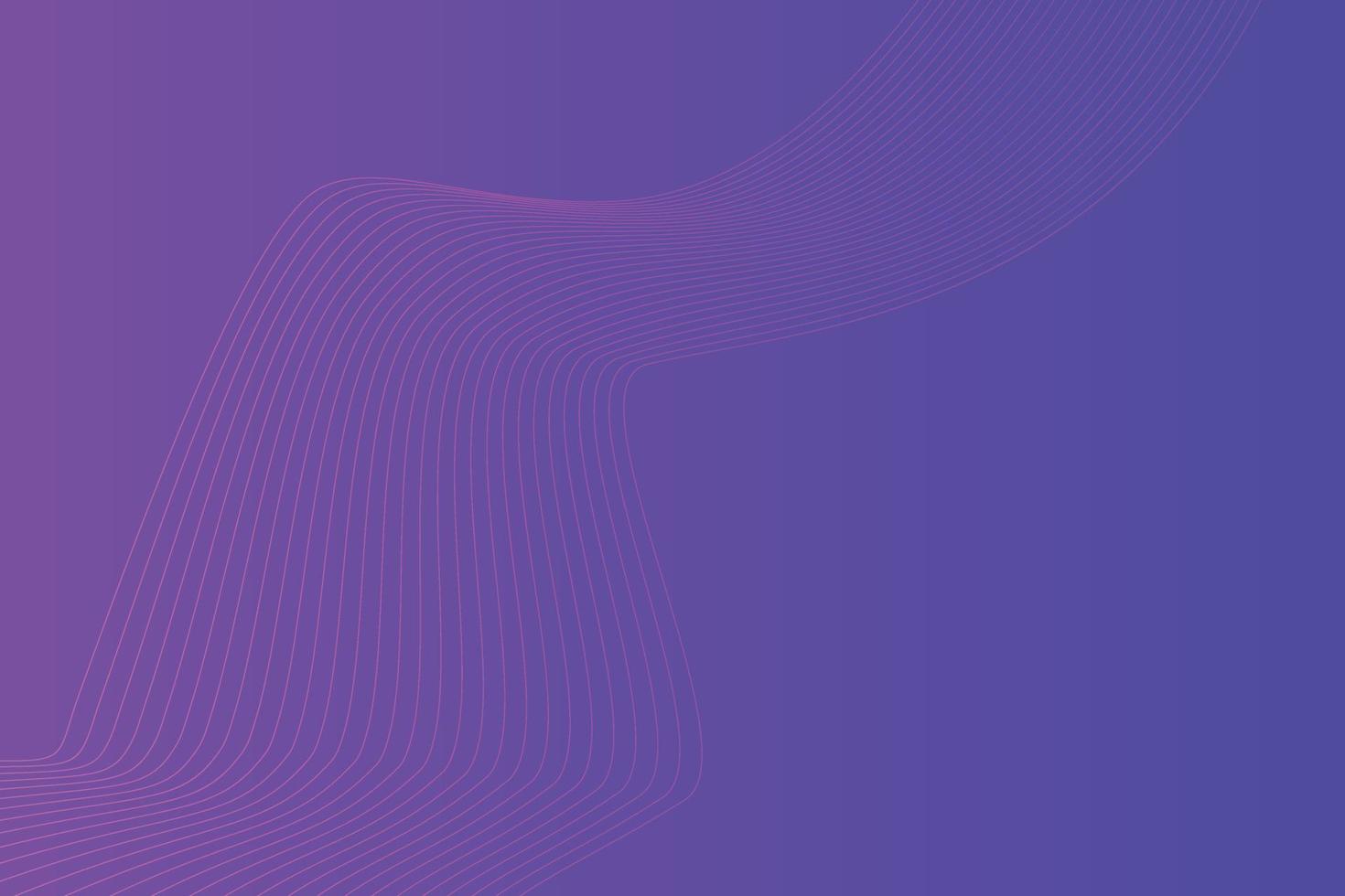Abstract background with colorful wavy lines. Abstract Blue Purple gradient background design vector
