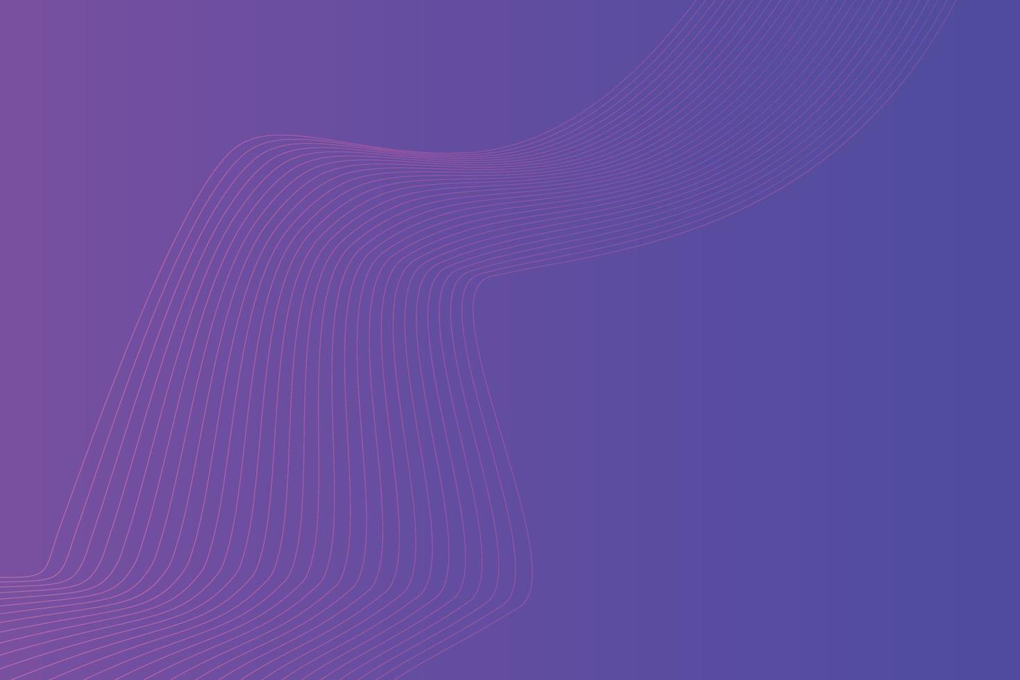 fondo abstracto con líneas onduladas de colores. diseño de fondo degradado azul púrpura abstracto vector